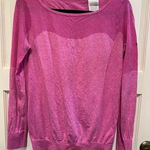 Nike Epic Training Boat Neck Top Shirt 589296 Long Sleeve Pink Womens Medium Ite